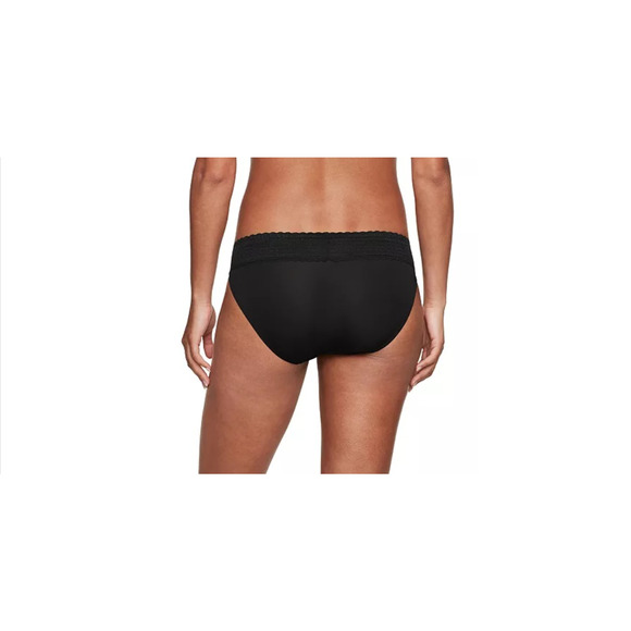 Warner's Women's No Pinching No Problems Lace Bikini Underwear Black Size M 1046 - Picture 2 of 2